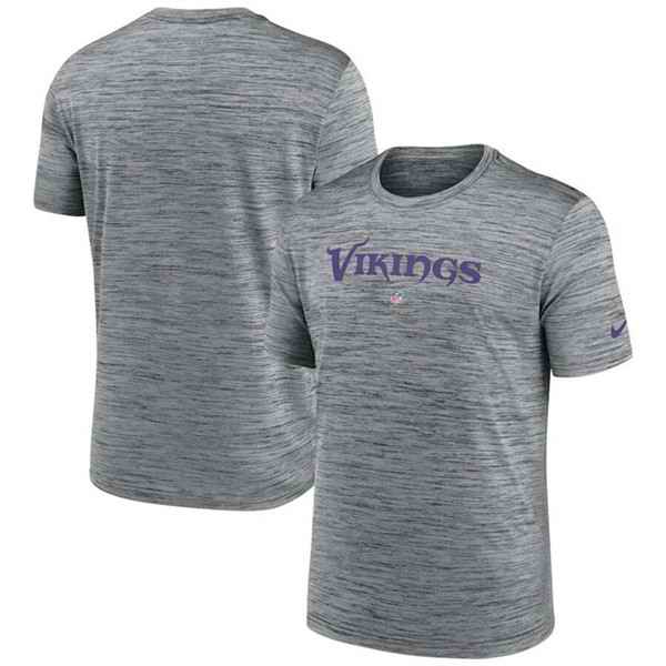 Men's Minnesota Vikings Grey Velocity Performance T-Shirt